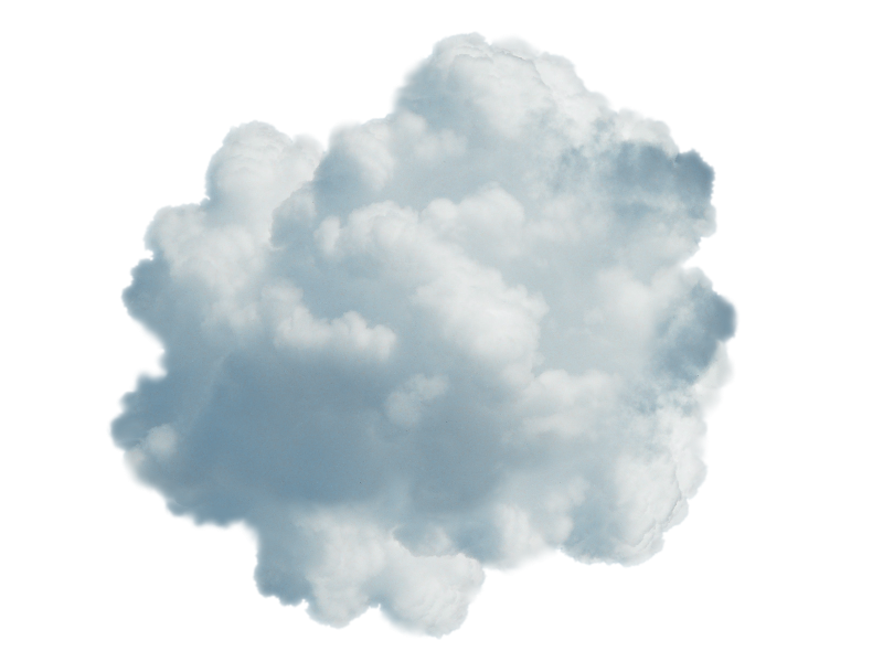 Blue Cloud PNG Transparent