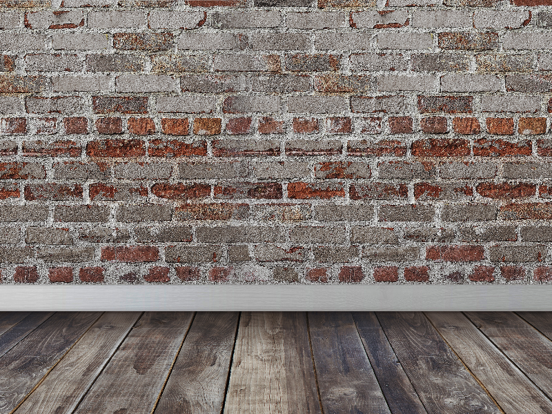 Bricks Wall Wood Floor Room Interior Scene Texture