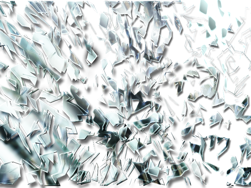 Broken Mirror With Glass Shards PNG