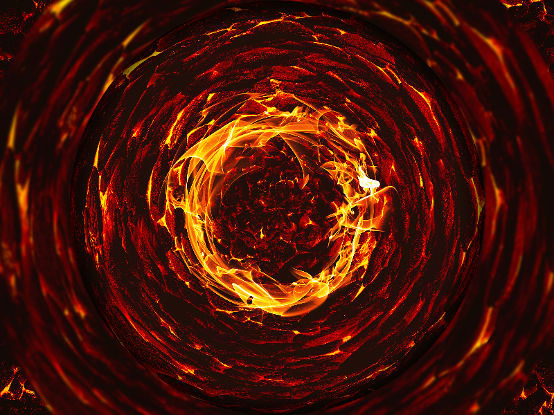 Fire Vortex Horror Background Free