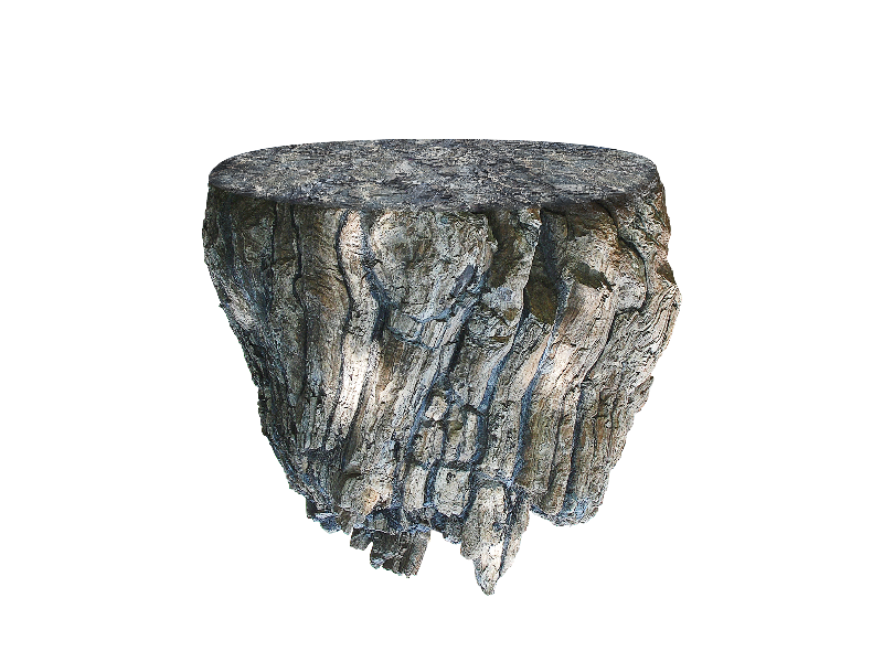 Floating Rock Island PNG Image