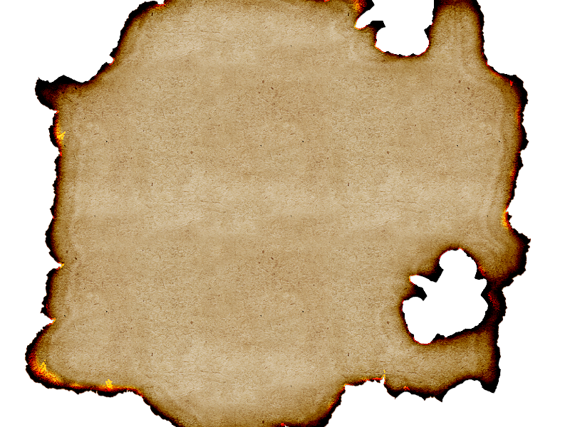 old burnt paper png