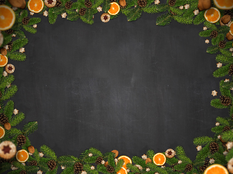 Blank Chalkboard Background With Border