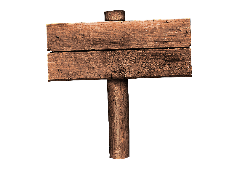 Free Wood Sign PNG (Isolated-Objects) | Textures for Photoshop