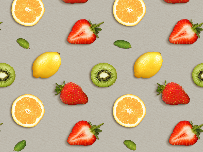 Fruit Seamless Pattern Background