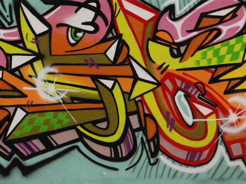 Graffiti Painted Wall Texture Free