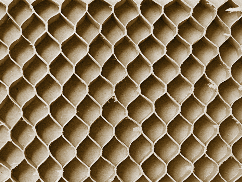 Honeycomb Cardboard Paper Texture text effect