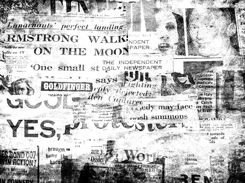 Newspaper Background Vintage Texture Free