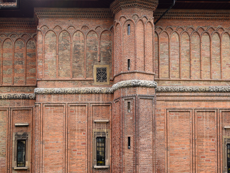 Old Church With Brick Wall Facade