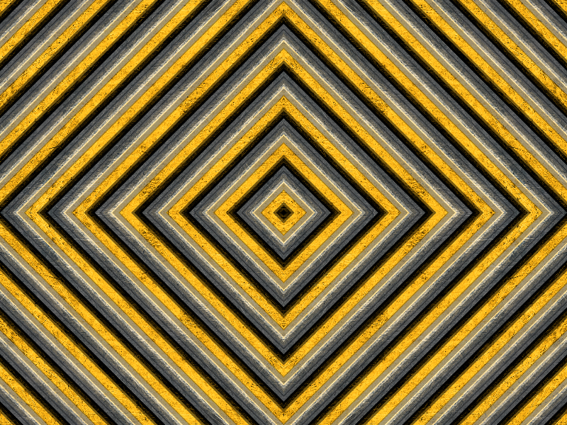 Seamless Grunge Metal Panel With Yellow Stripes