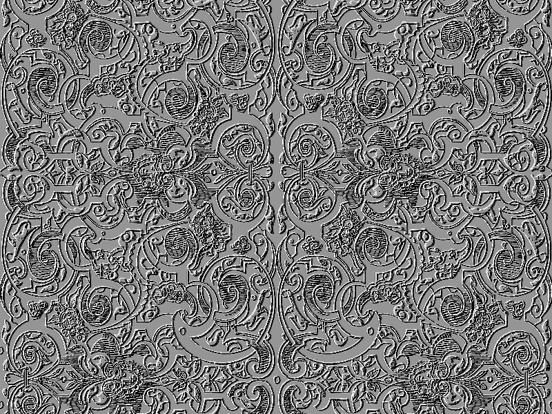 Seamless Silver Ornament Pattern