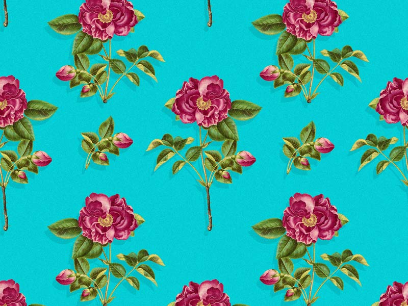 Seamless Vintage Rose Pattern