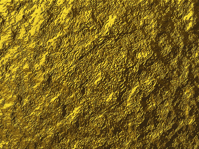 Gold crumpled aluminum foil texture