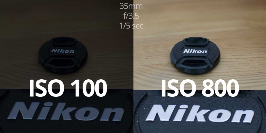 iso example 100 vs 800 same settings