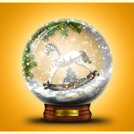 christmas SNOW GLOBE final result