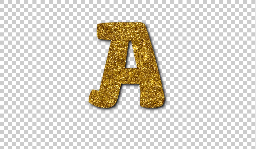Glitter Letters PNG