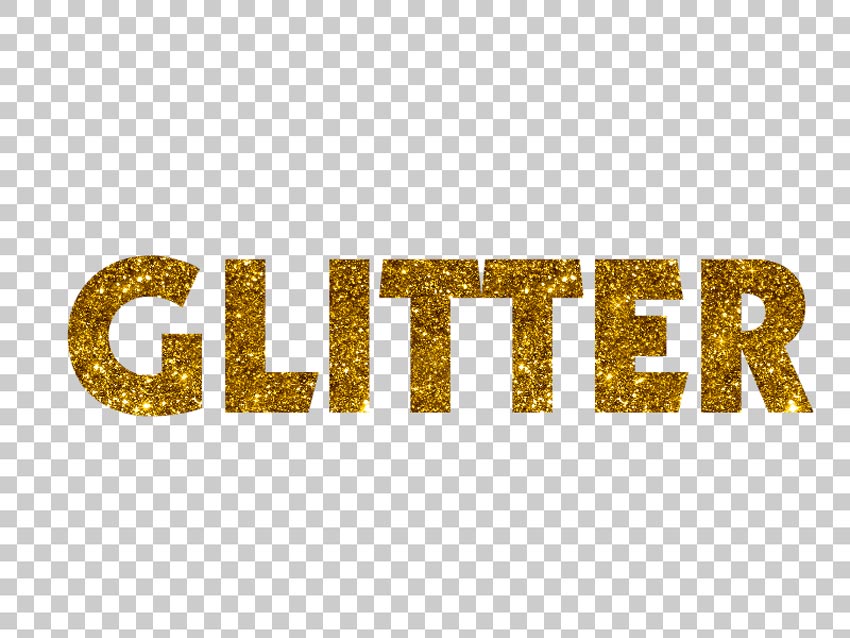 Glitter text Photoshop