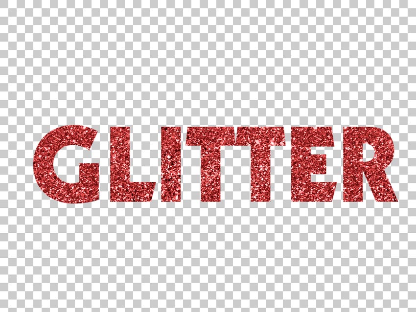 Glitter text Photoshop