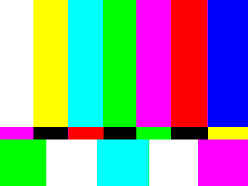 TV SMPTE Color Bars Background Free