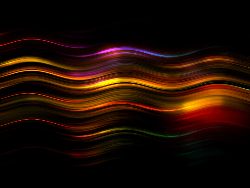 Abstract Light Painting Wave Lines Free Overlay