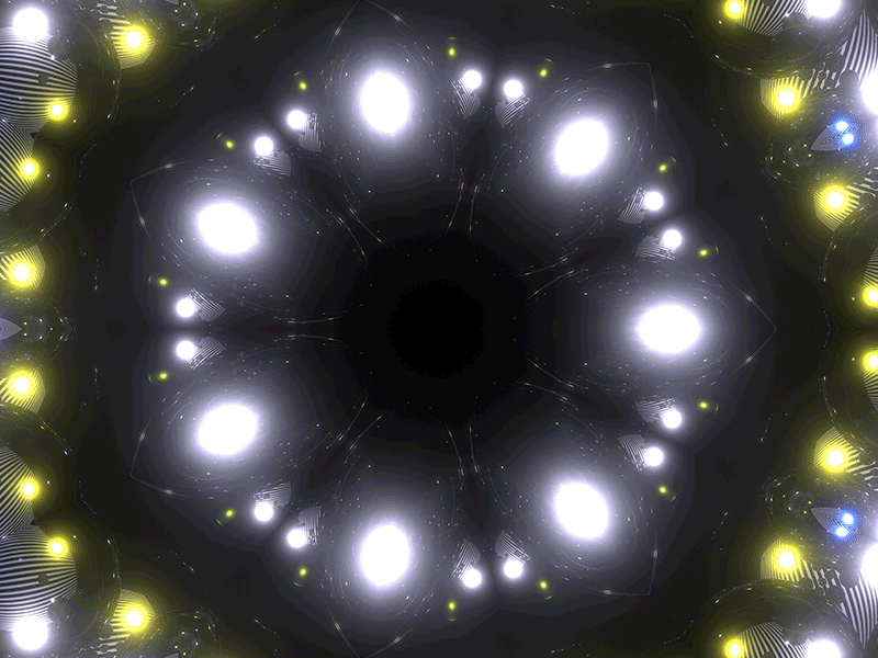 Animated Kaleidoscope Disco Lights Background for Free