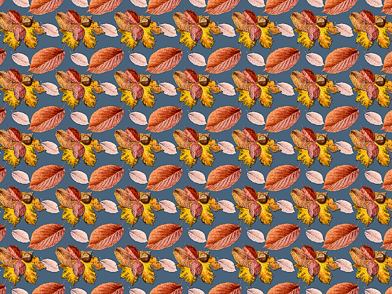 Autumn Leaf Pattern Background