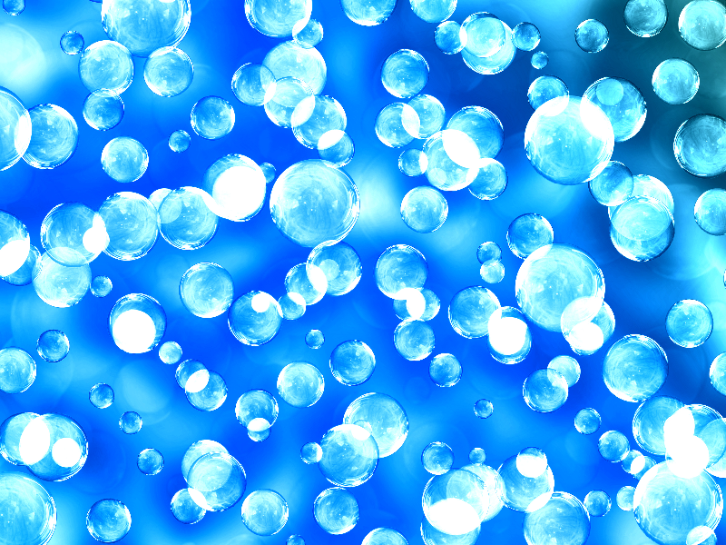 Bubbles Texture Abstract Blue Background
