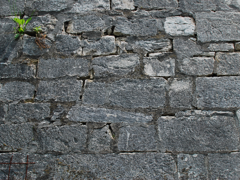 Castle Gray Square Stone Wall
