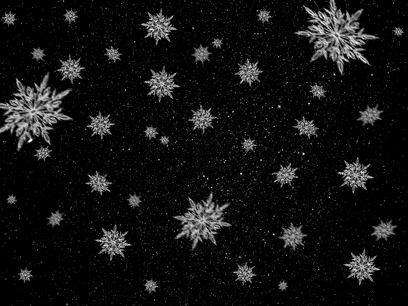 Falling Ice Snowflakes Overlay Free Texture