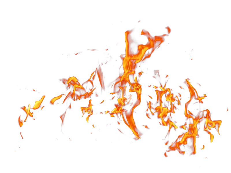 Fire PNG Effects Stock Image
