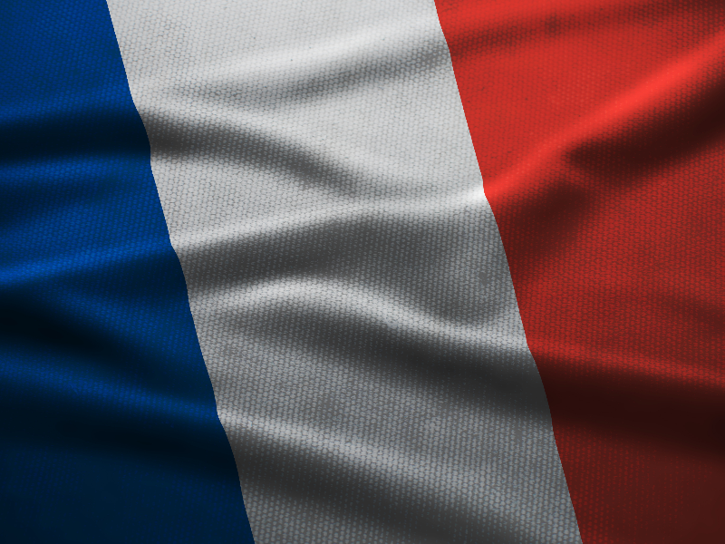 French Flag Grunge Wallpaper