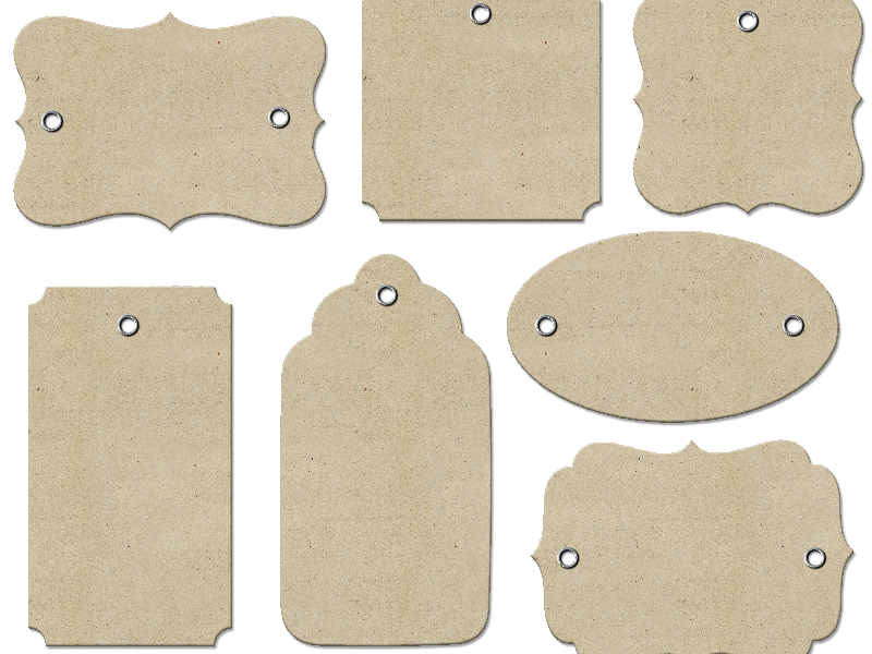 Gift Tags PNG Free