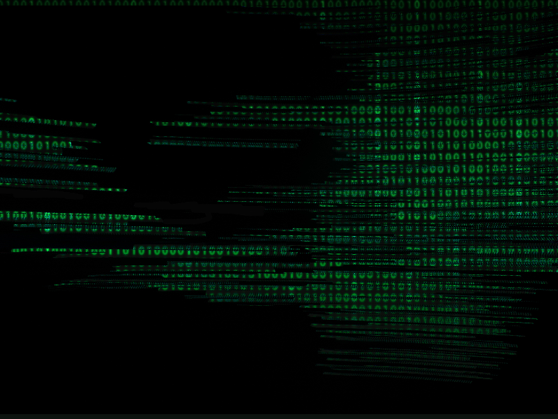 Glitch In The Matrix System Texture Sci Fi Background
