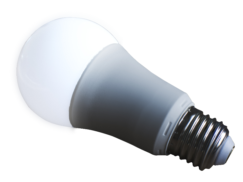 Glowing Light Bulb PNG