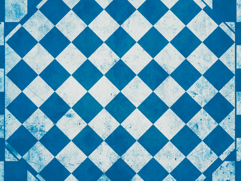 Grunge Checkered Background Blue