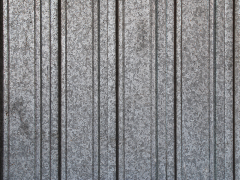 Grunge Corrugated Metal Sheet Texture