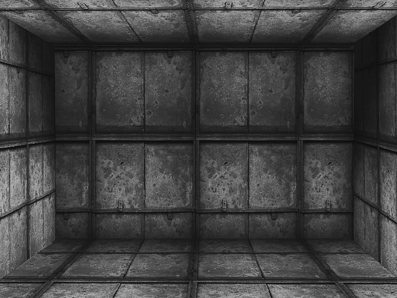 Grunge Industrial Metal Room Background Free