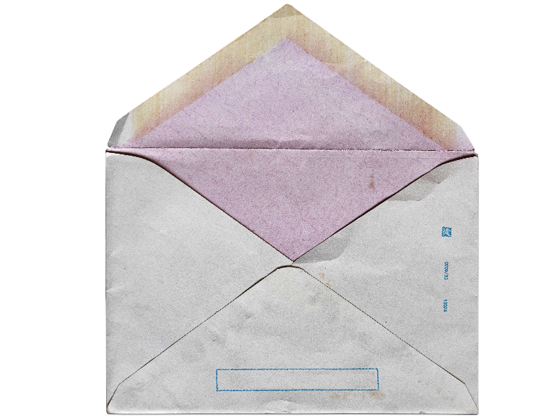 Grunge Open Envelope PNG