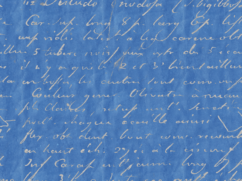 Handwriting Manuscript Texture On Old Grunge Seamless Blue Paper