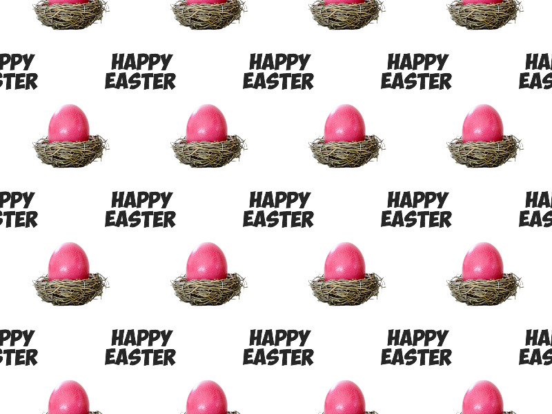 Happy Easter Seamless Texture Free
