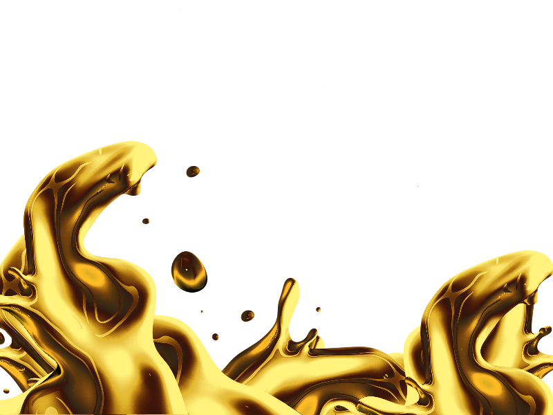 Isolated Liquid Gold Splash Png Free