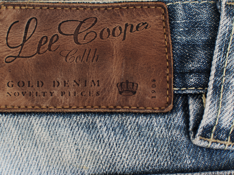Lee Cooper Jeans Leather Label Texture