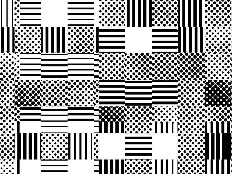 Lines Stripes And Dots Seamless Pattern