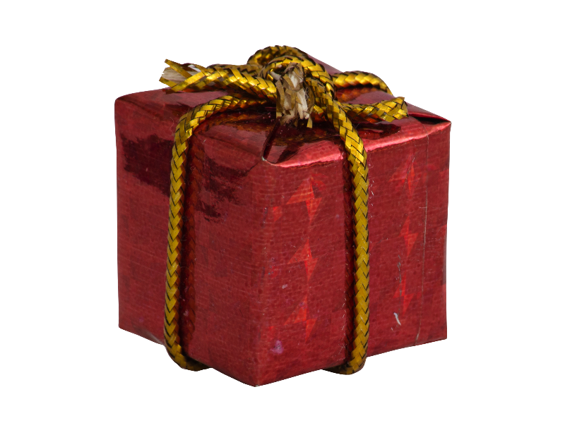 Little Gift Box Christmas Ornament PNG