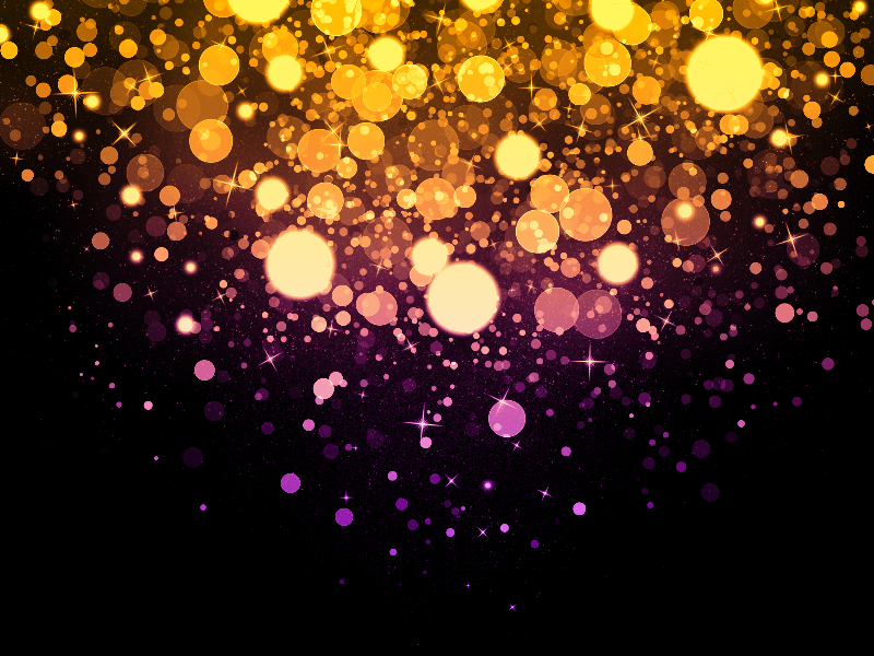 Magic Light Background With Glitter Sparkle Effects