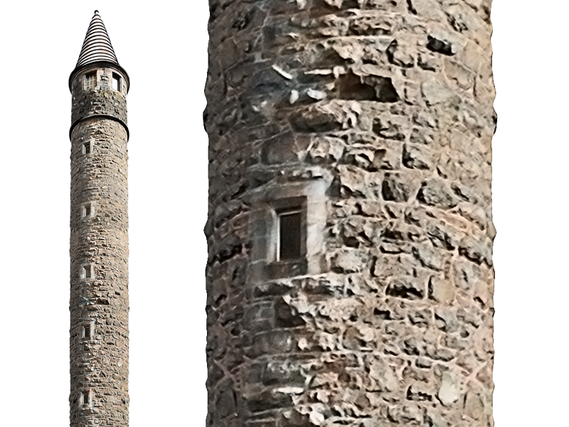 Medieval Tower PNG Stock Image