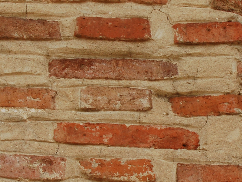 Old Brick Castle Wall