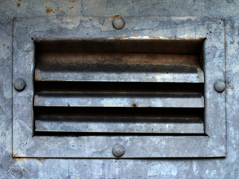 Old Vent Texture With Rusty Metal Surface