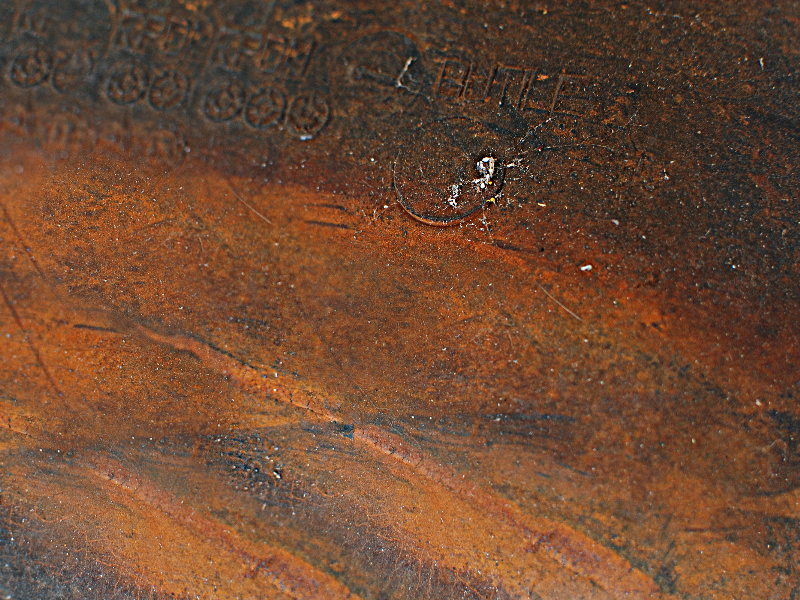 Old Weathered Rubber with Rust Stains Texture