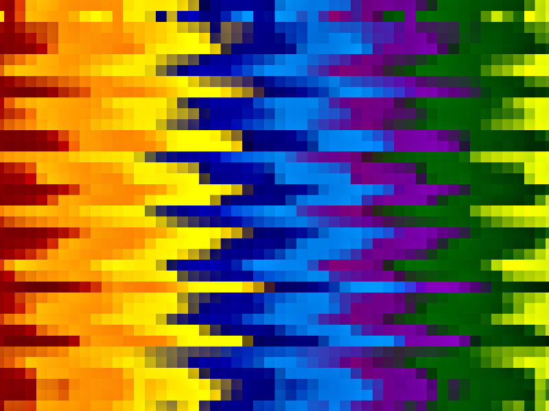 Rainbow Pixelated Texture Background
